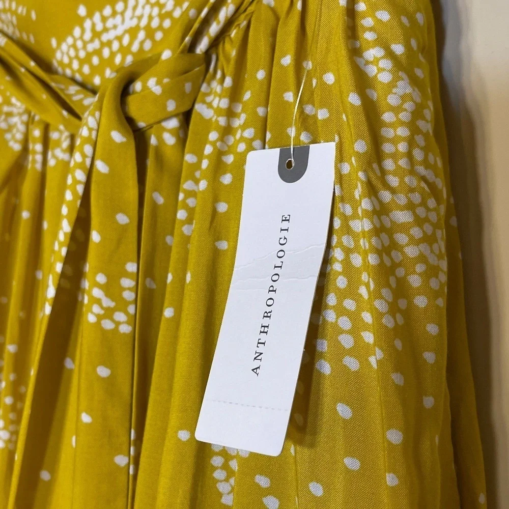 Anthropologie Yellow and White Skirt - Picture 7 of 10